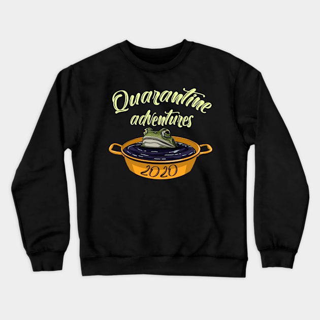 Quarantine adventures 2 Crewneck Sweatshirt by BjornCatssen